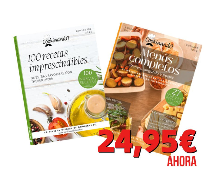 ¡OFERTA! Pack REVISTAS COOKINANDO: Menús Completos + 100 Recetas IMPRESCINDIBLES | ENVÍO GRATIS