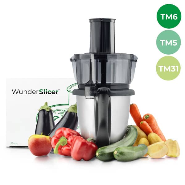 WUNDERSLICER® Gris | Cortador de verduras para Thermomix TM6, TM5, TM31