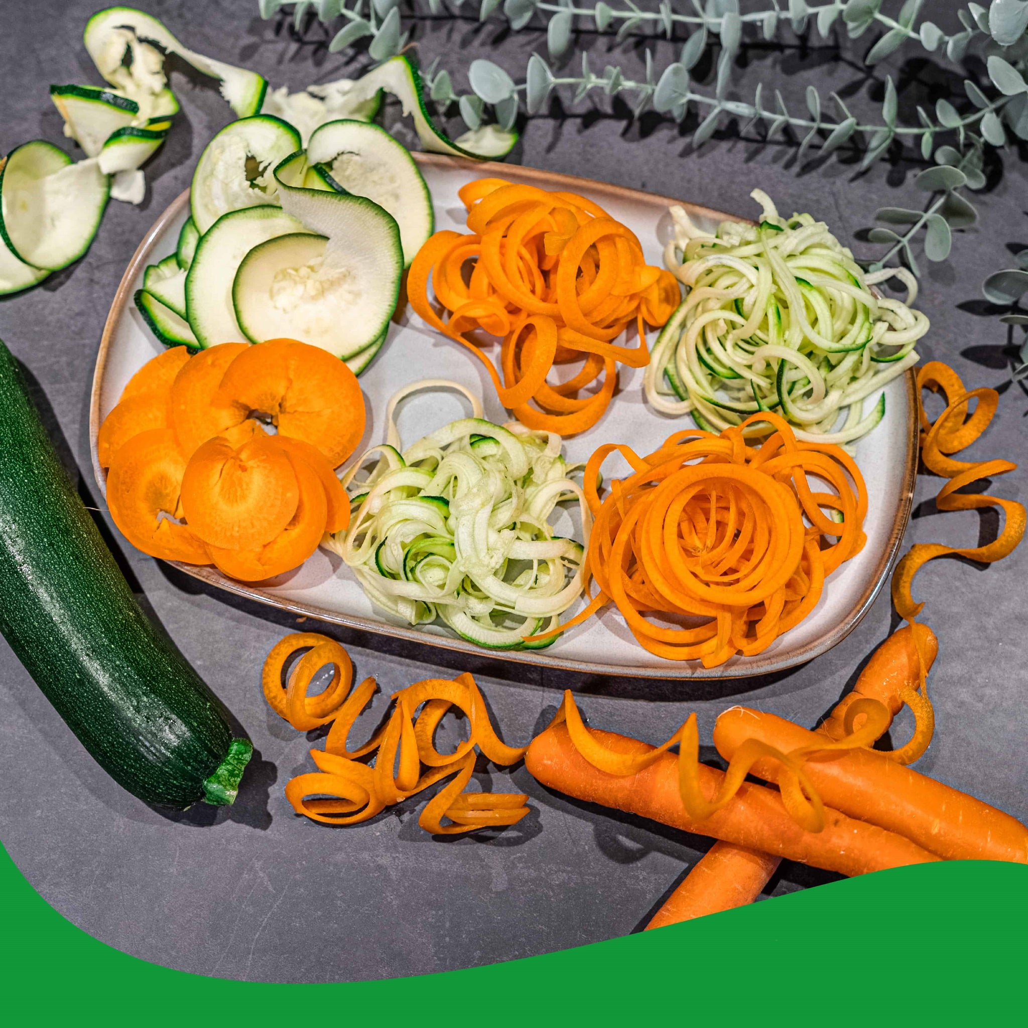 Cortador Verduras Zucchini Espiral Manual